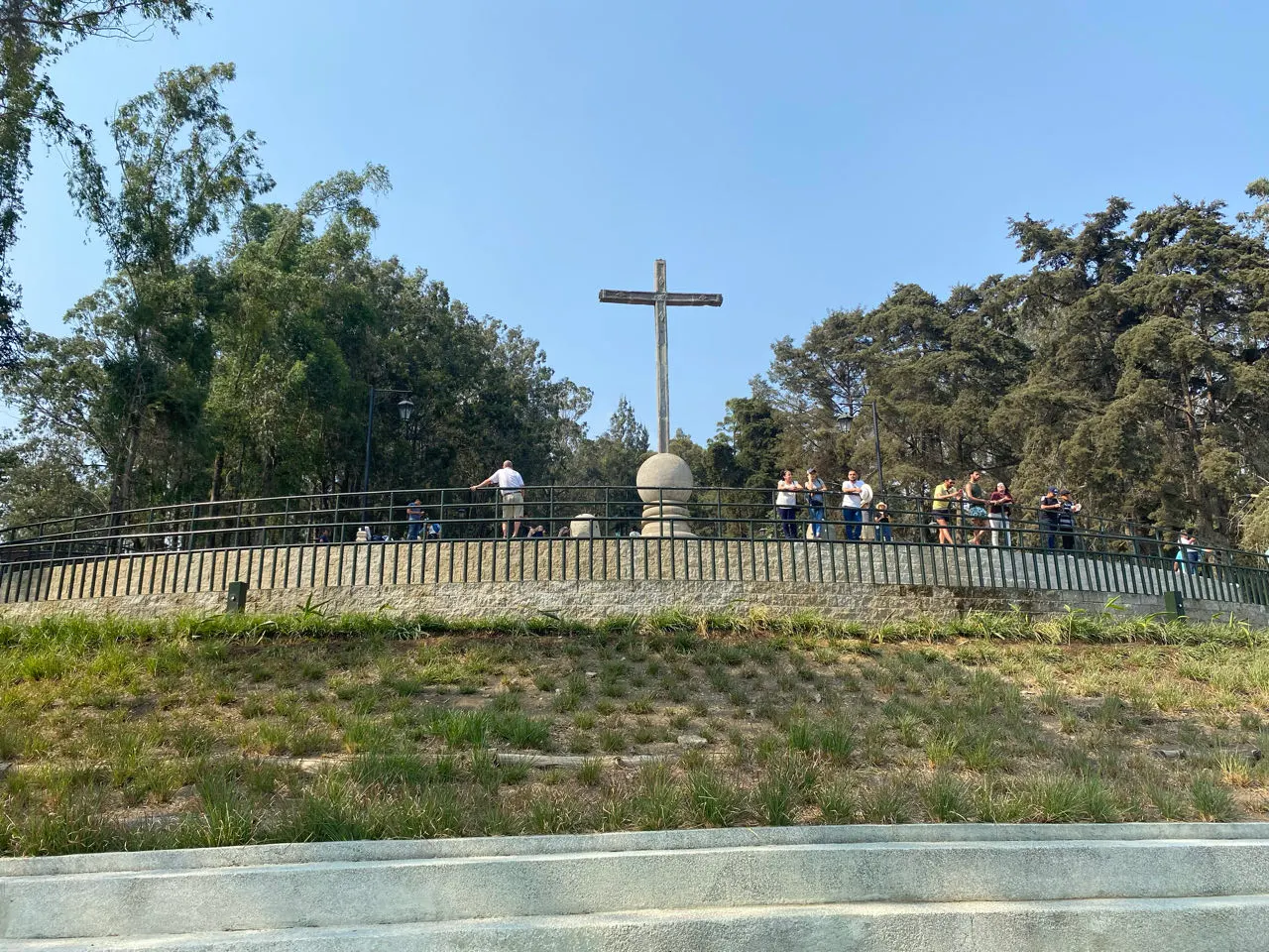 Het grote kruis op de Cerro de la Cruz aan de rand van Antigua