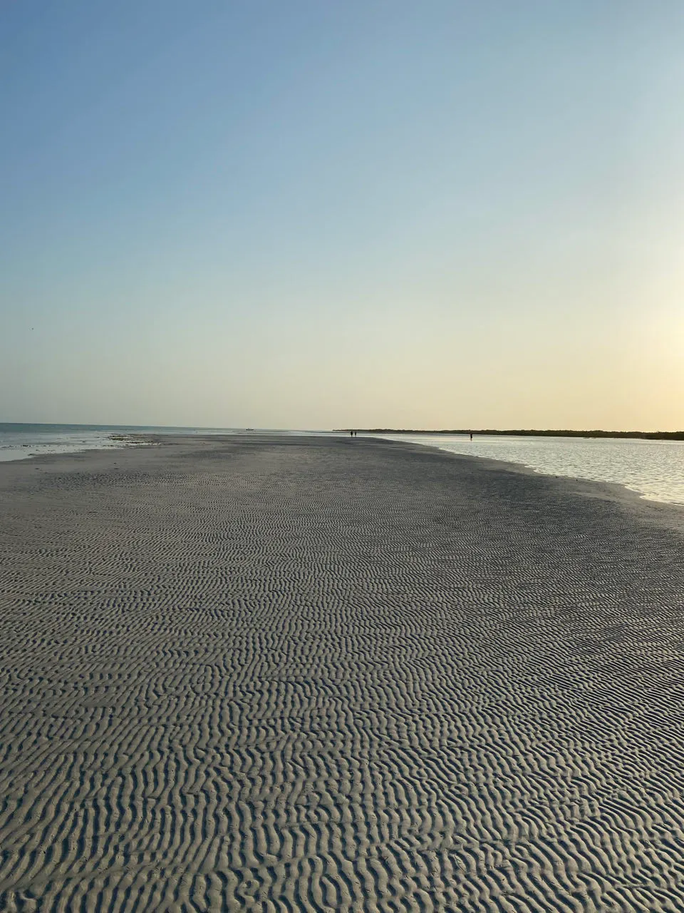 Zandbank op weg naar Punta Mosquito op Holbox